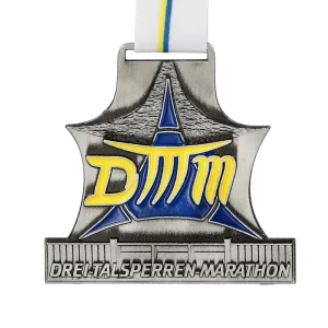 Custom made medal for Marathon of Three Dam