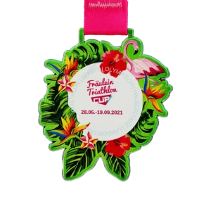 Custom made medal for Women’s Triathlon