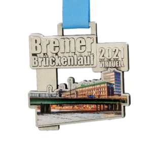 Custom made medal for Bremer Brückenlauf