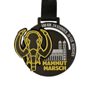 Custom made medal for Mammutmarsch München