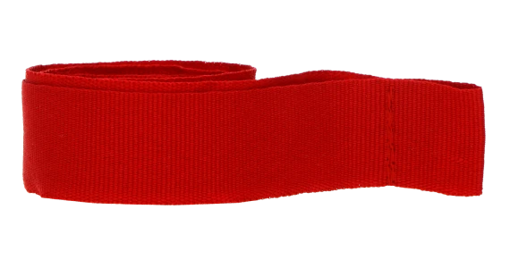 Ribbon for medal in red colour