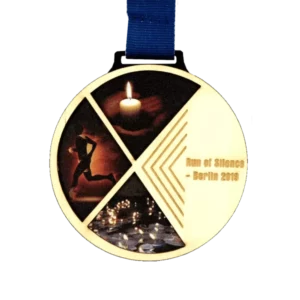 Custom made medal for Run of Silence