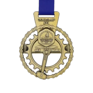 Custom made medal for Cycle The Lake 333