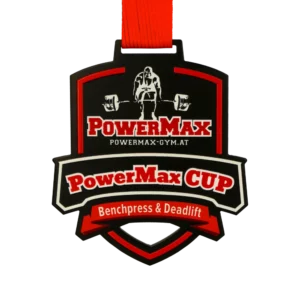 Custom made medal for PowerMax Cup