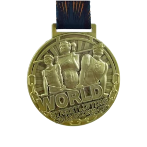 Custom made medal for World Streetlifting Championship