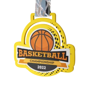 Custom made medal for Amsterdam Basketball Competition final 2022