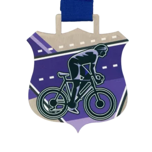 Custom made medal for Family Cycle Race GGA