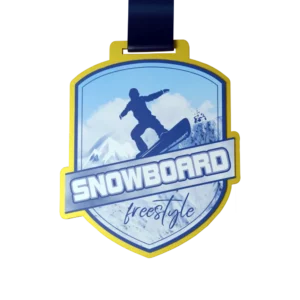 Custom made medal for Freestyle Snowboard Event
