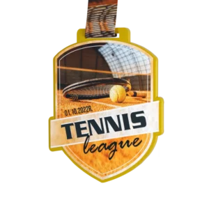 Custom made medal for Tennis league