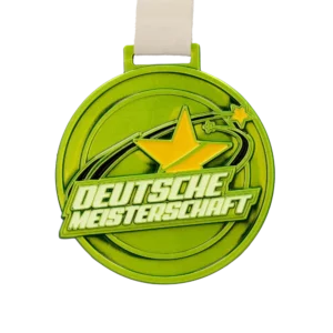 Custom made medal for Deutsche Meisterschaft — Green