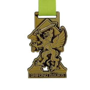Custom made medal for Grifono Iššūkis