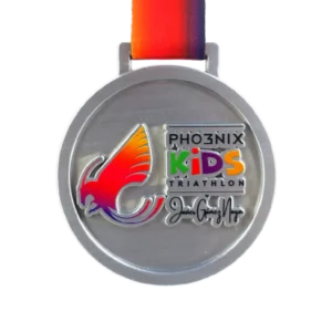 Custom made medal for Phoenix Kids Triathlon
