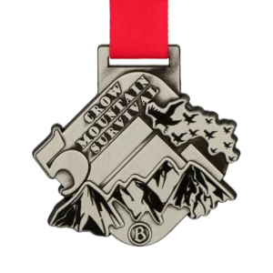 Custom made medal for Crow Mountain Survival