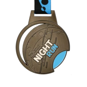 Custom made medal for Abbott Night Run