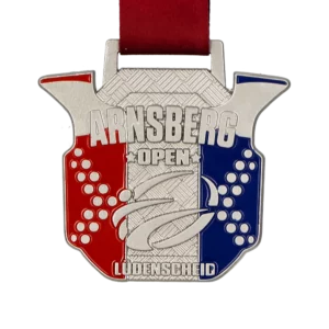 Custom made medal for Arnsberg Open Ludenscheid