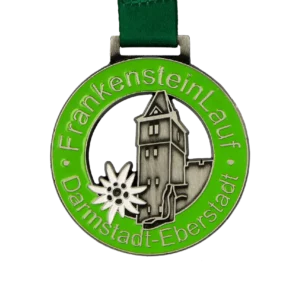 Custom made medal for Frankenstein Run
