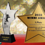 Star trophies made from glass or metal