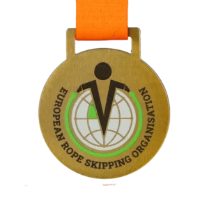 Custom made medal for European Rope Skipping