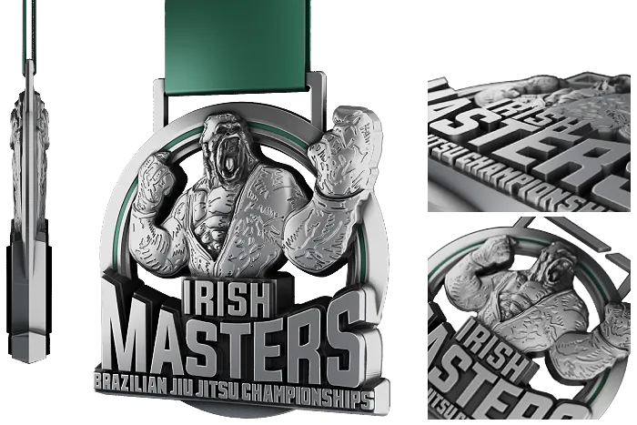 Bespoke Medal 3D Irish Masters