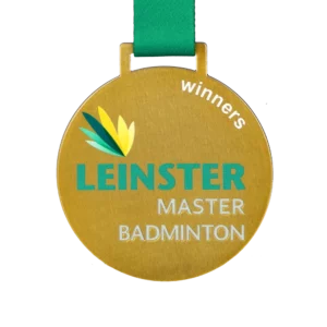 Custom made medal for Leinster Master Badminton