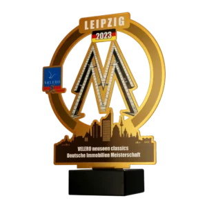 Custom made trophy for Leipzig Velero 2023