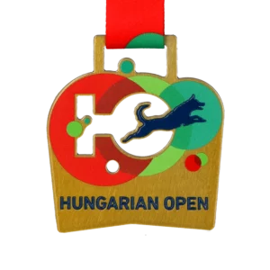 Custom made medal for DogFlow Hungarian Open