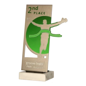 Custom made trophy for Groene Loper Run