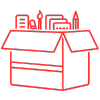 Range of materials icon
