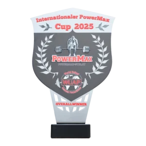 Custom made trophy for PowerMax Cup 2025
