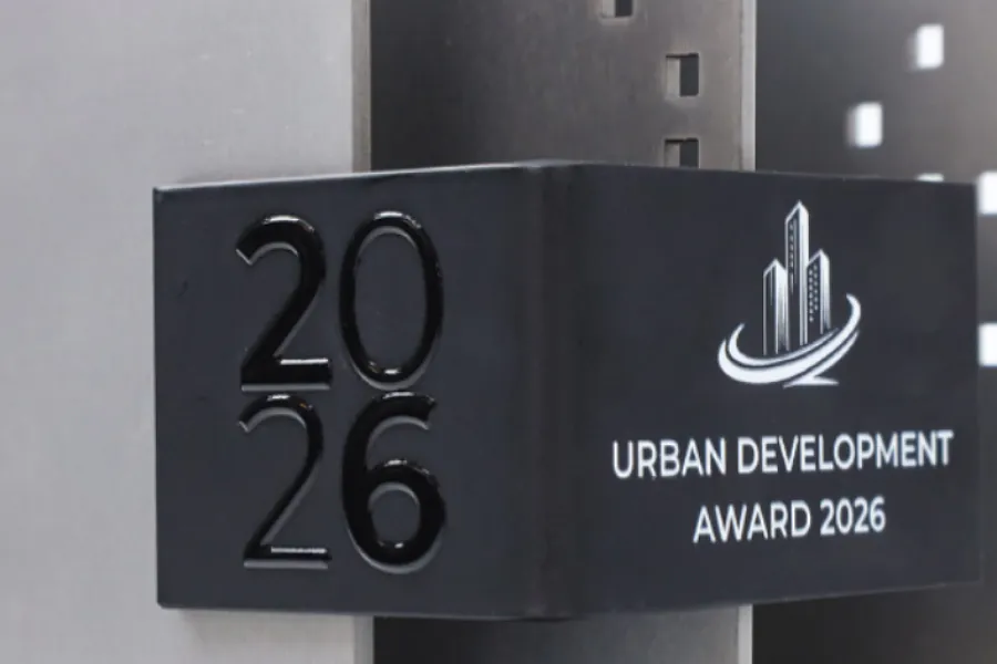 Custom metal and 3D printed corporate award — Urban Development Award 2026 by WinMedal