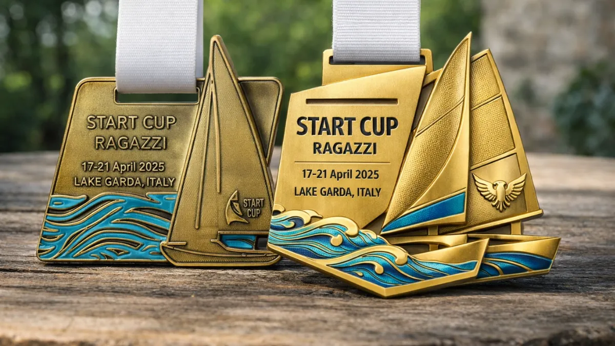 AI-generated medal concept reviewed by the Winmed design team – bespoke custom medals for events